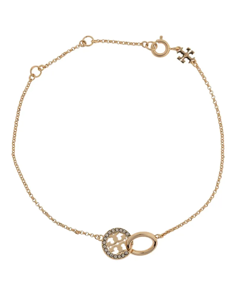 Tory Burch logo-charm bracelet - Gold Gold