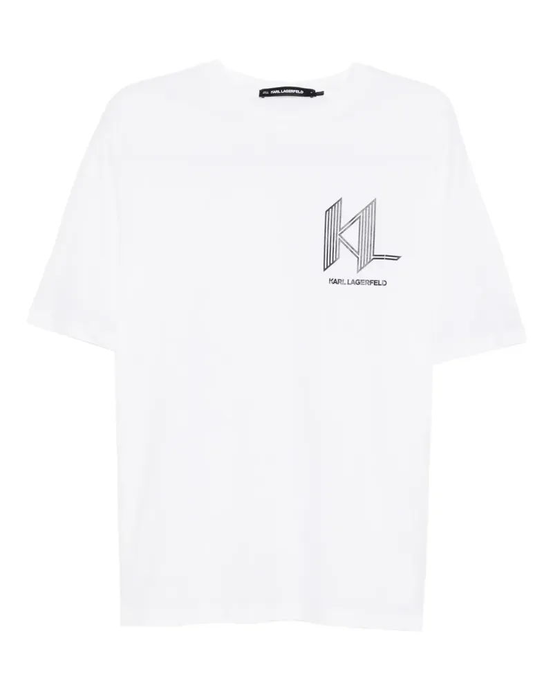 Karl Lagerfeld Artwork K T-shirt - Weiß Weiß