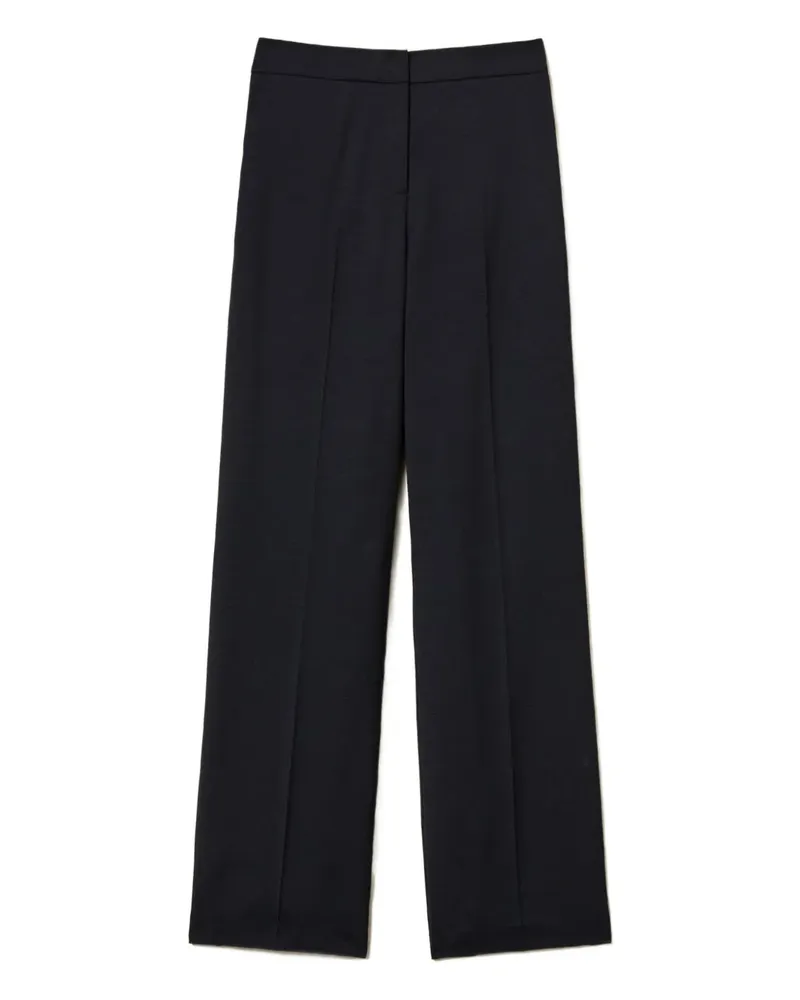 Twin-Set Wide-Leg-Hose mit Seitentaschen - Blau Blau