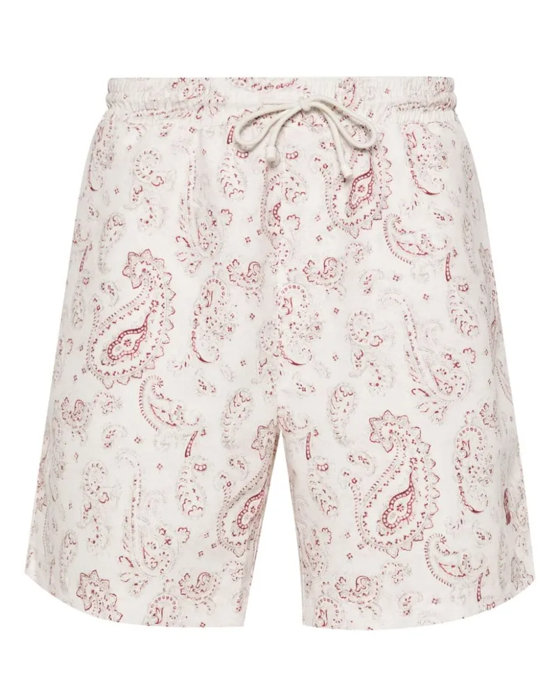 Brunello Cucinelli Badeshorts mit Paisley-Print - Nude Nude