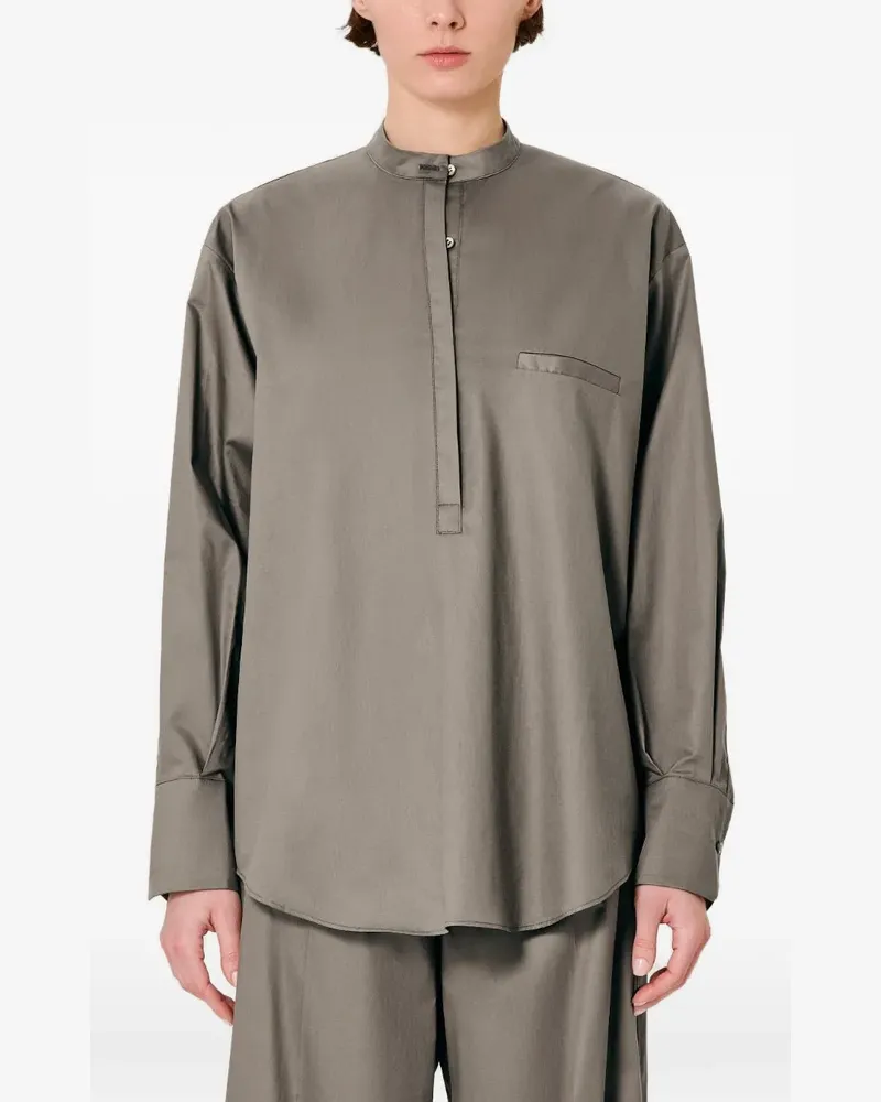 Sa Su Phi Balloon chest-pocket blouse - Grau Grau
