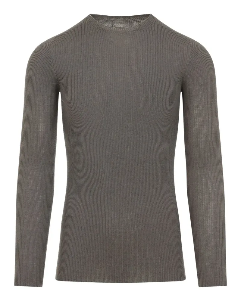 Rick Owens Gerippter Pullover - Grau Grau