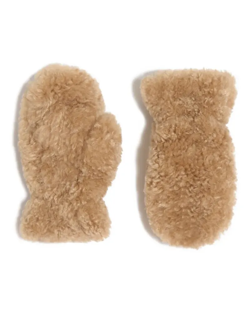 APPARIS Coco bouclette gloves - Nude Nude