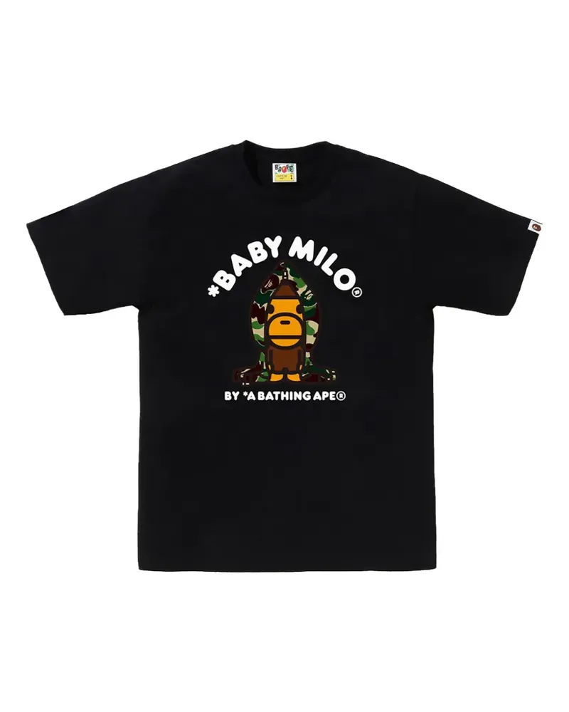 BAPE ABC Camo Milo T-Shirt - Schwarz Schwarz