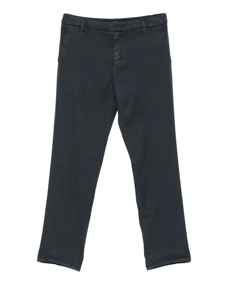 Dondup logo-plaque trousers - Blau Blau