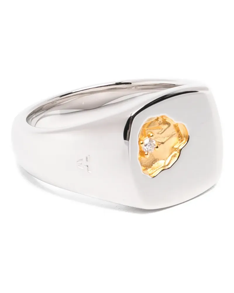 Tom Wood Mined diamond ring - Silber Silber