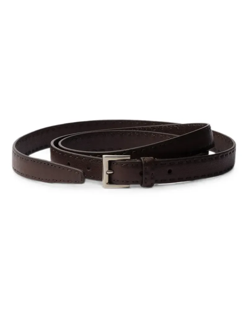 Prada Ledergürtel - Braun Braun