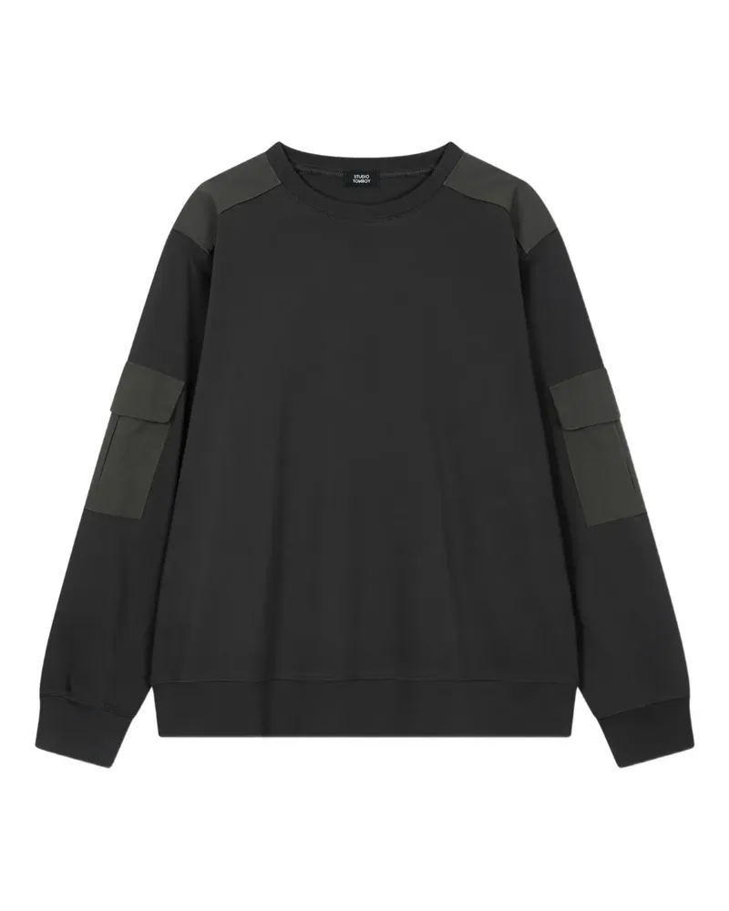 STUDIO TOMBOY Langarmshirt mit Ärmeltasche - Grau Grau