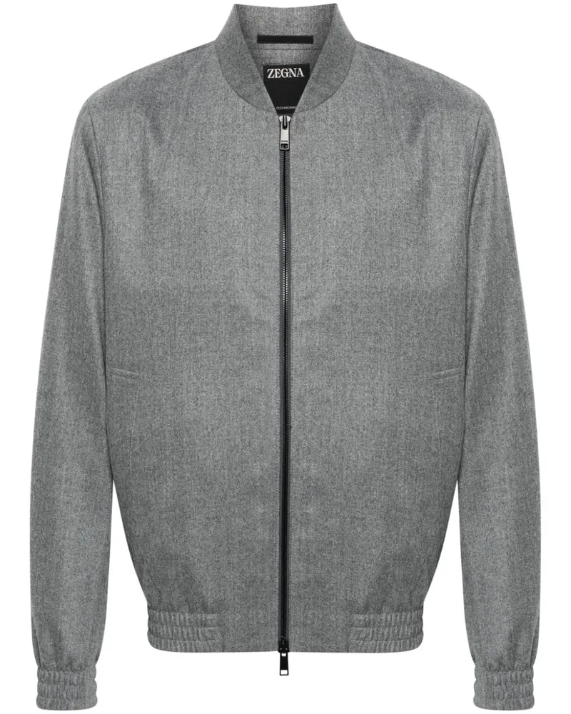 Ermenegildo Zegna Bomberjacke aus Wolle - Grau Grau