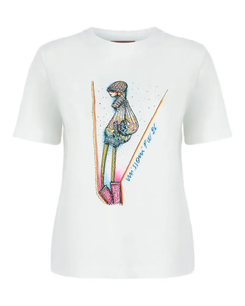 Missoni graphic-print T-shirt - Weiß Weiß