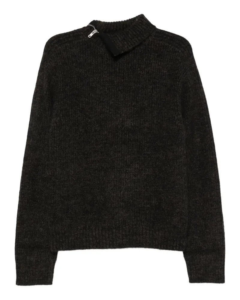 Entire Studios Gerippter Pullover mit Reißverschluss - Braun Braun