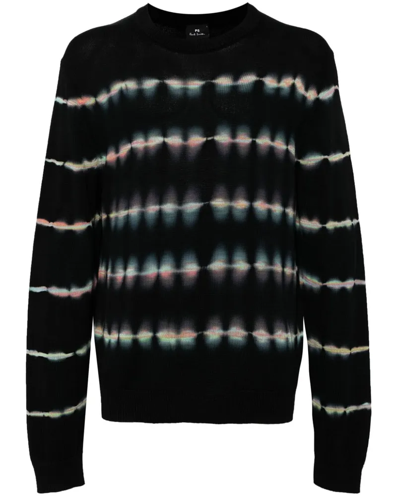 Paul Smith Gestrickter Intarsien-Pullover - Schwarz Schwarz