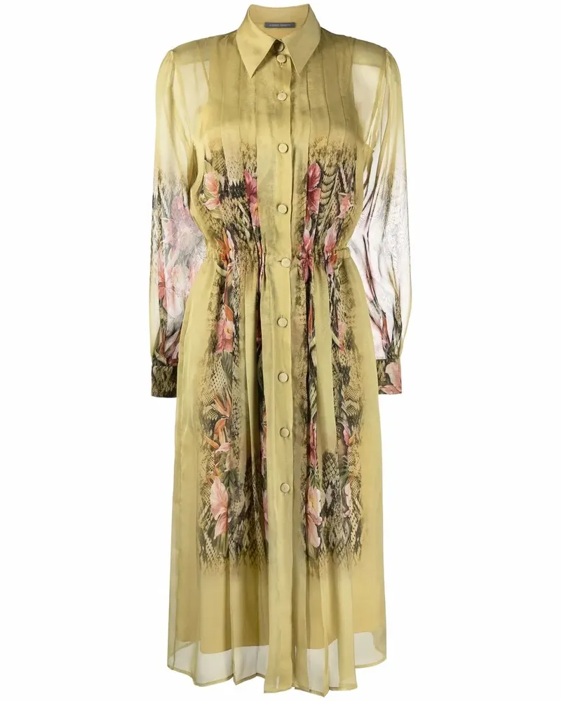 Alberta Ferretti Klassisches Hemdkleid - Grün Grün