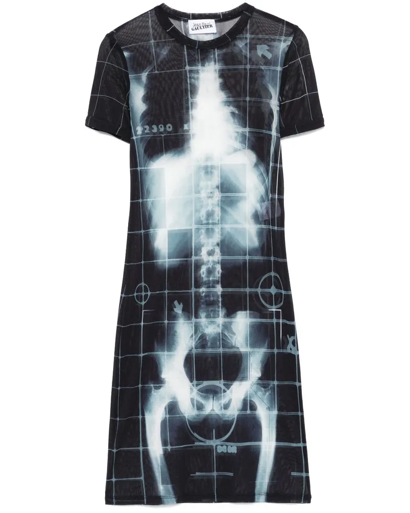 Jean Paul Gaultier Squeletor Minikleid - Schwarz Schwarz