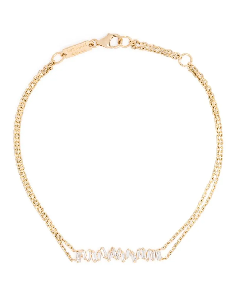 Suzanne Kalan 18kt Gelbgoldarmband mit Diamanten Gold