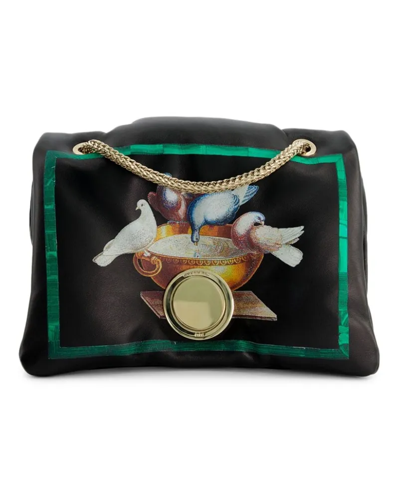 Giambattista Valli Birds Airbag Mini-Tasche - Schwarz Schwarz