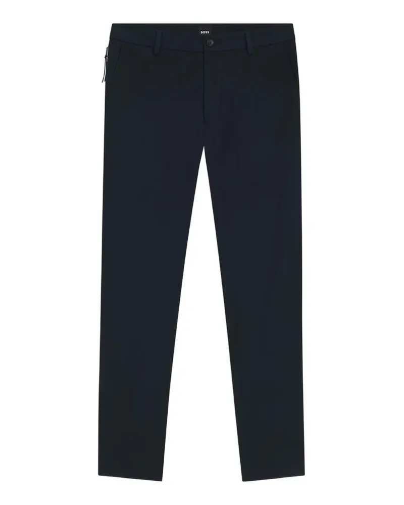 HUGO BOSS belt-loops straight-leg trousers - Blau Blau