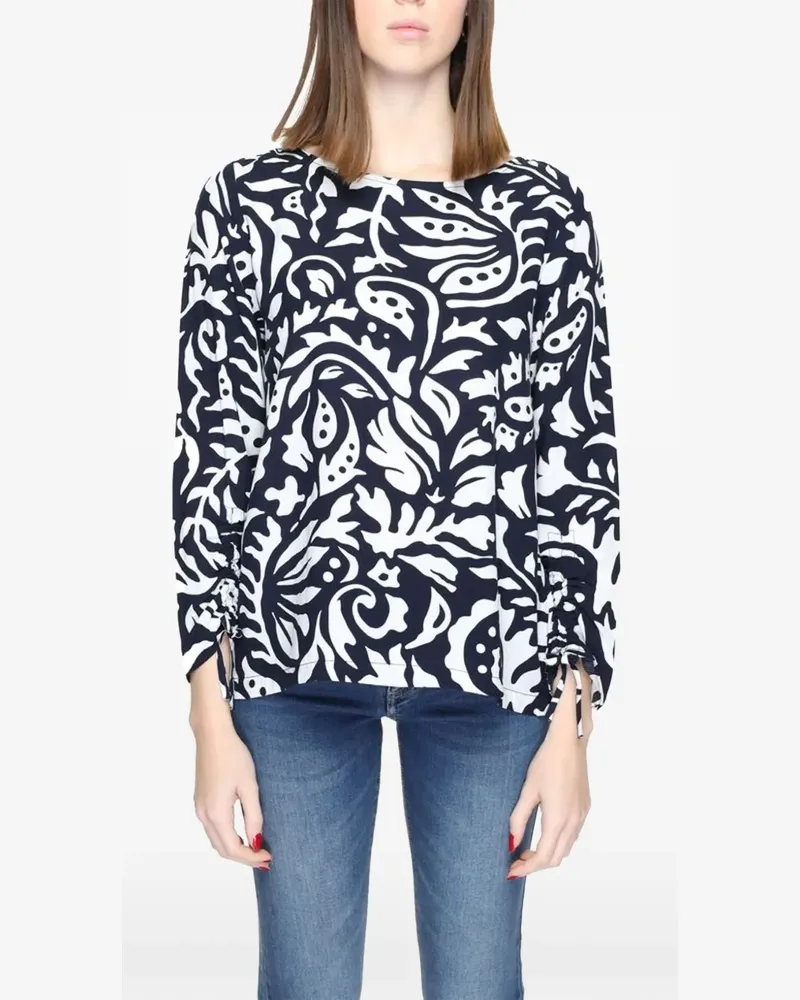 Street One floral-print blouse - Blau Blau