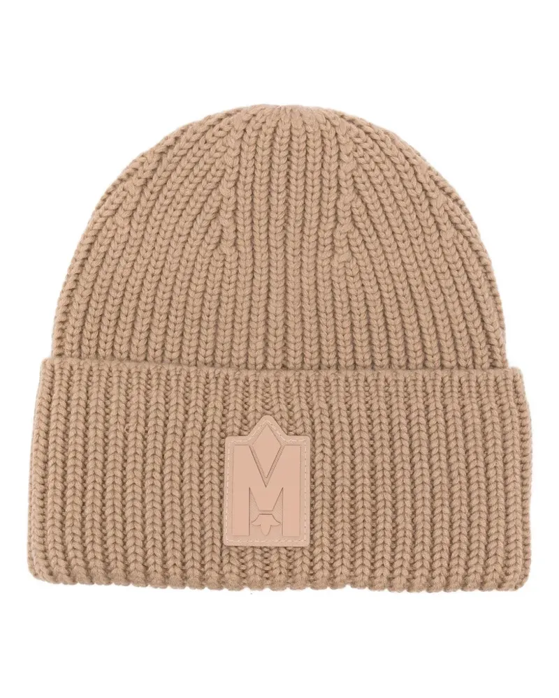 Mackage Beanie mit Logo-Patch - Nude Nude