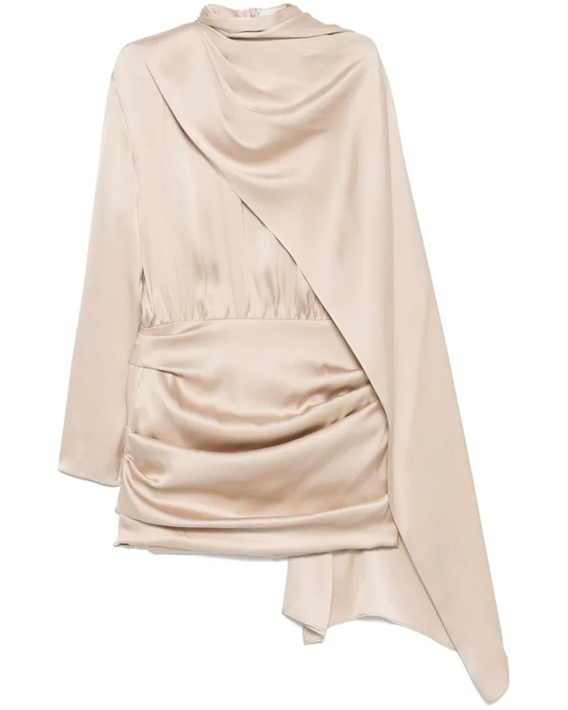 Magda Butrym Minikleid mit Cape - Nude Nude