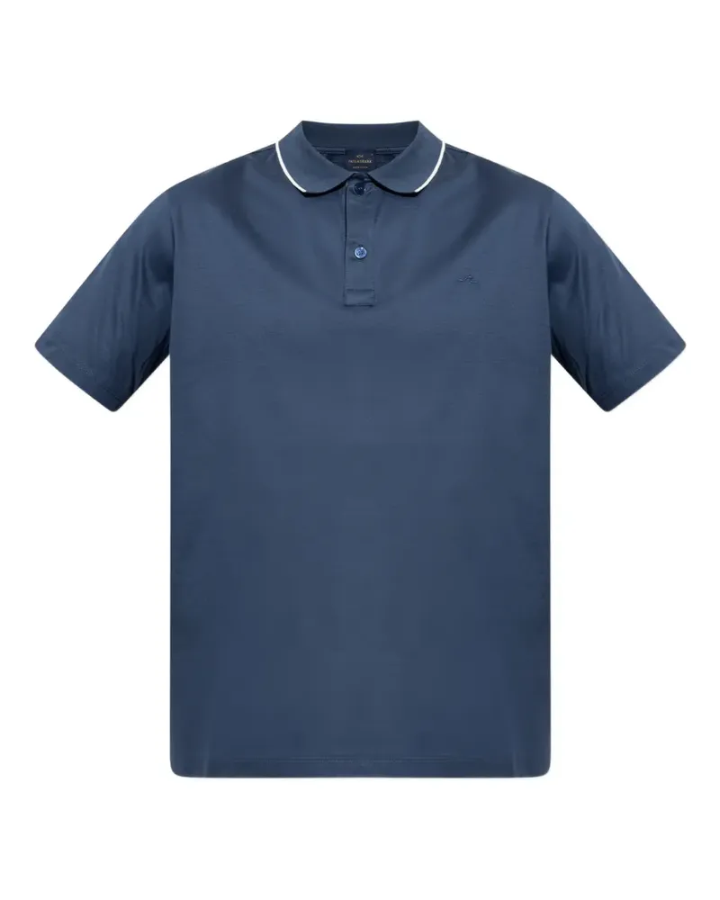 Paul & Shark logo-embroidered polo shirt - Blau Blau