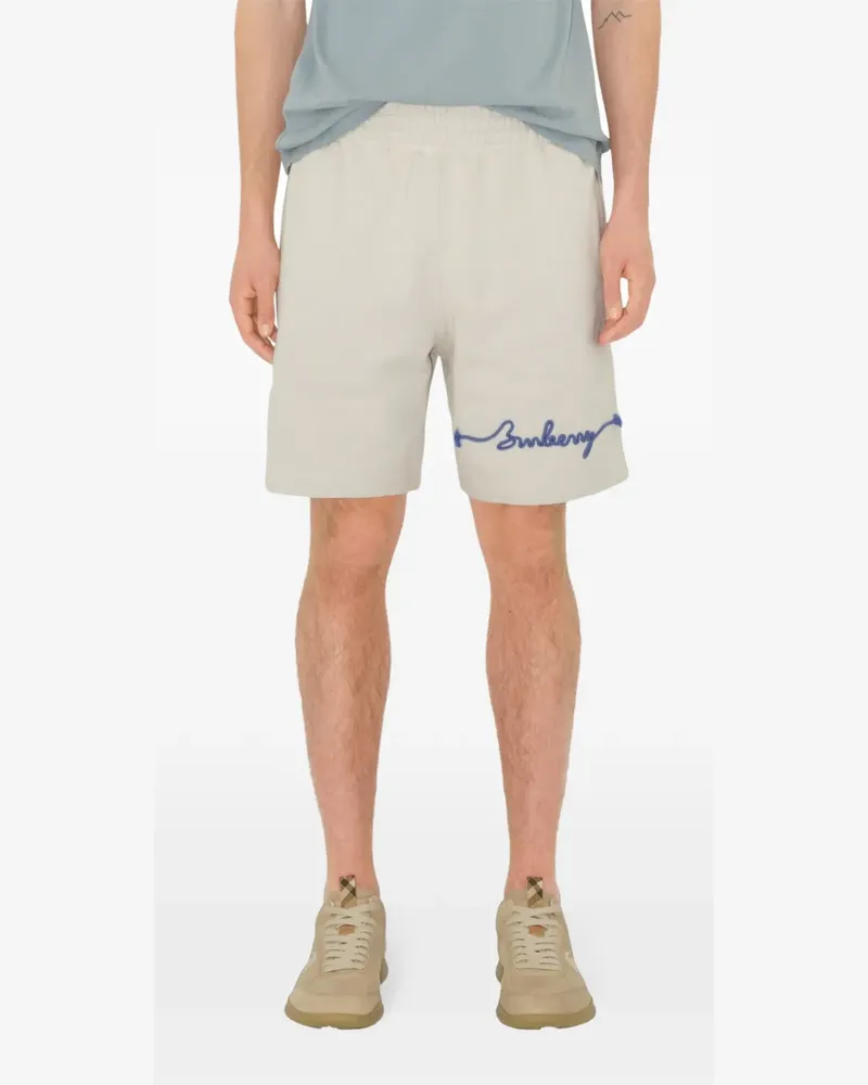 Burberry Shorts mit Knoten-Print - Blau Blau