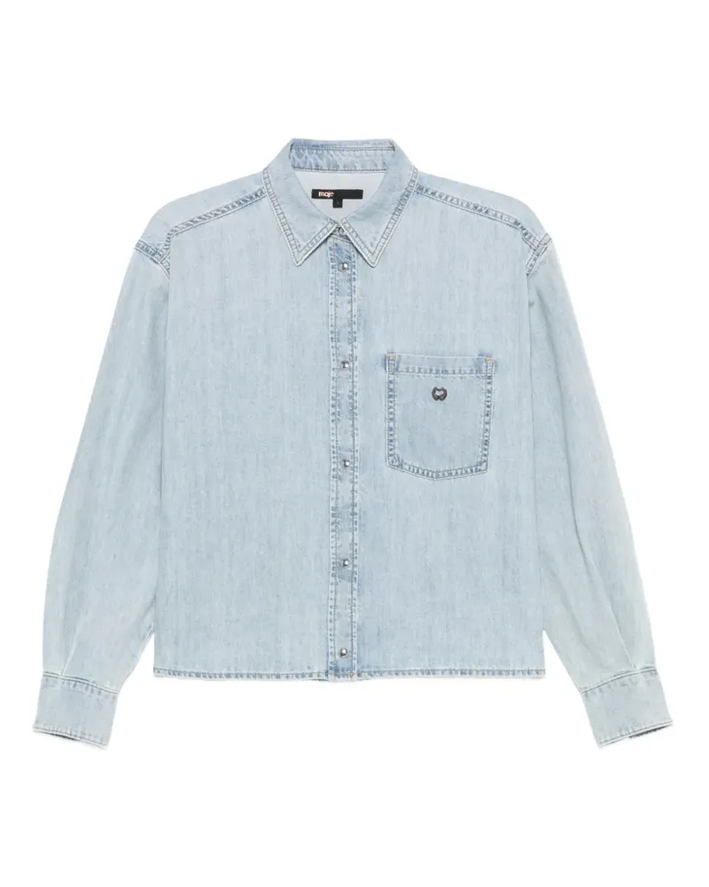 Maje chest-pocket denim shirt - Blau Blau