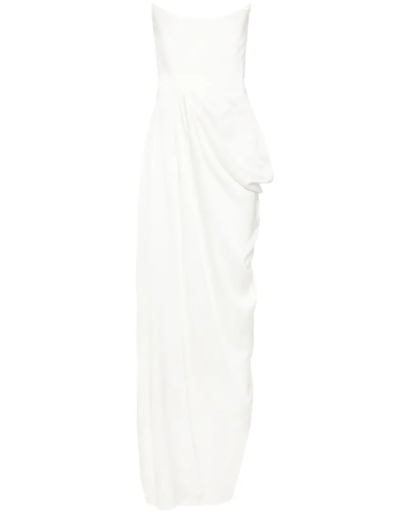 Alex Perry Schulterfreies Maxikleid - Weiß Weiß