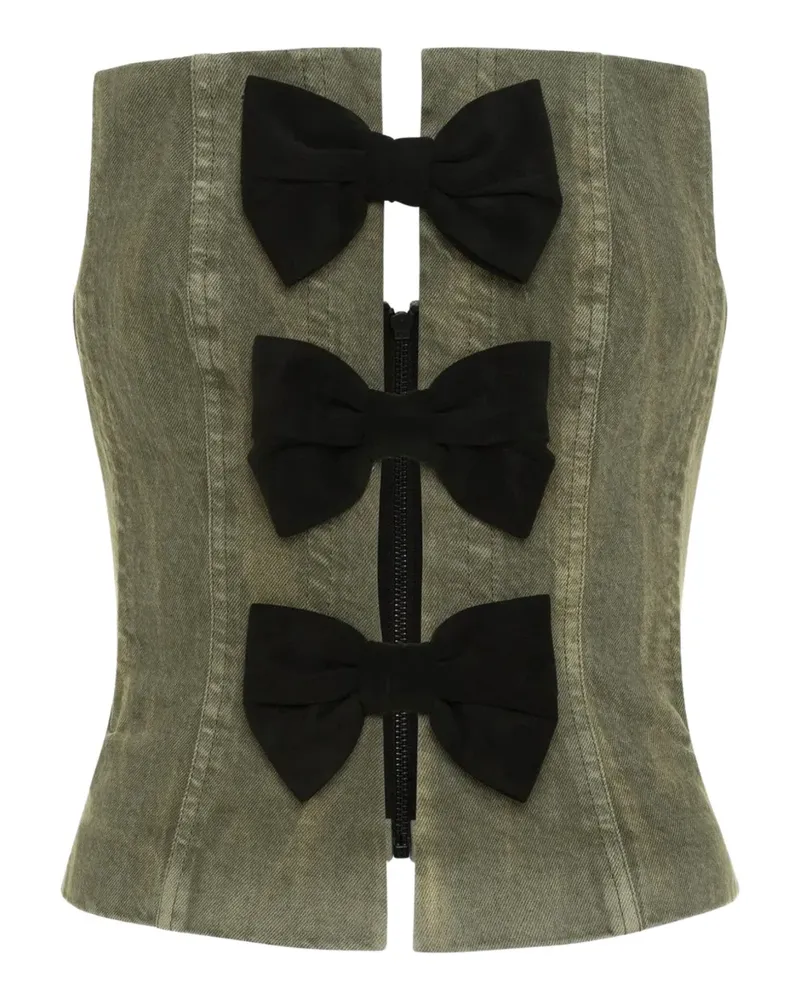 Hellessy Bustier-Top mit Schleifendetail - Grün Grün
