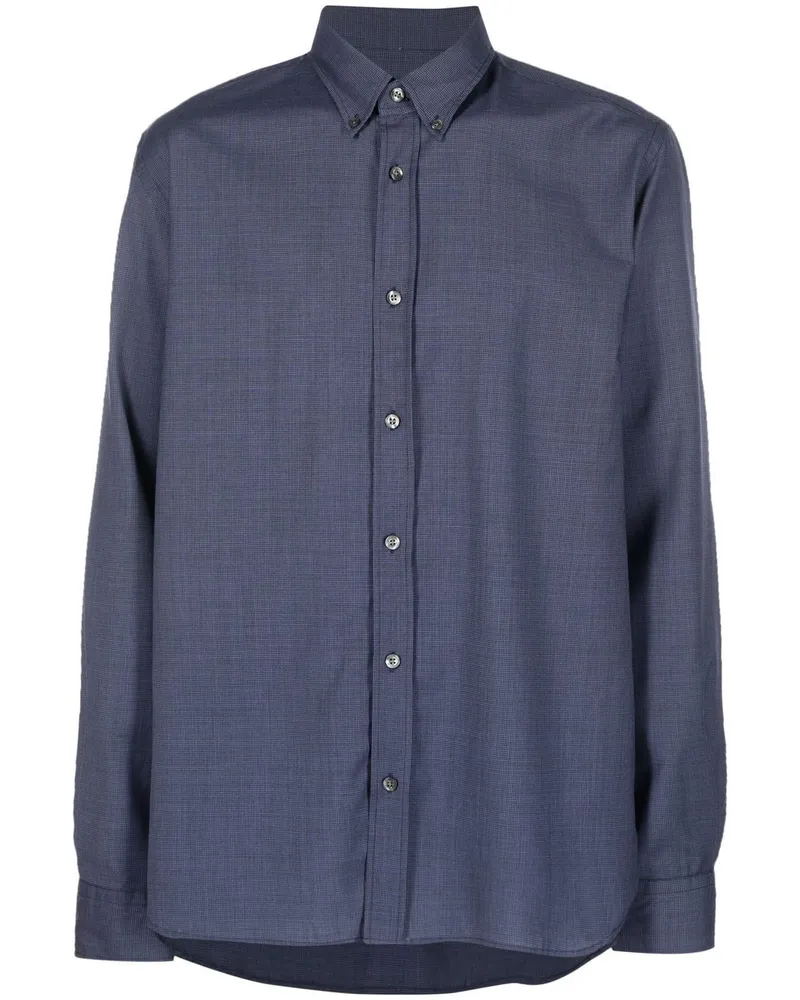Woolrich Fein kariertes Hemd - Blau Blau