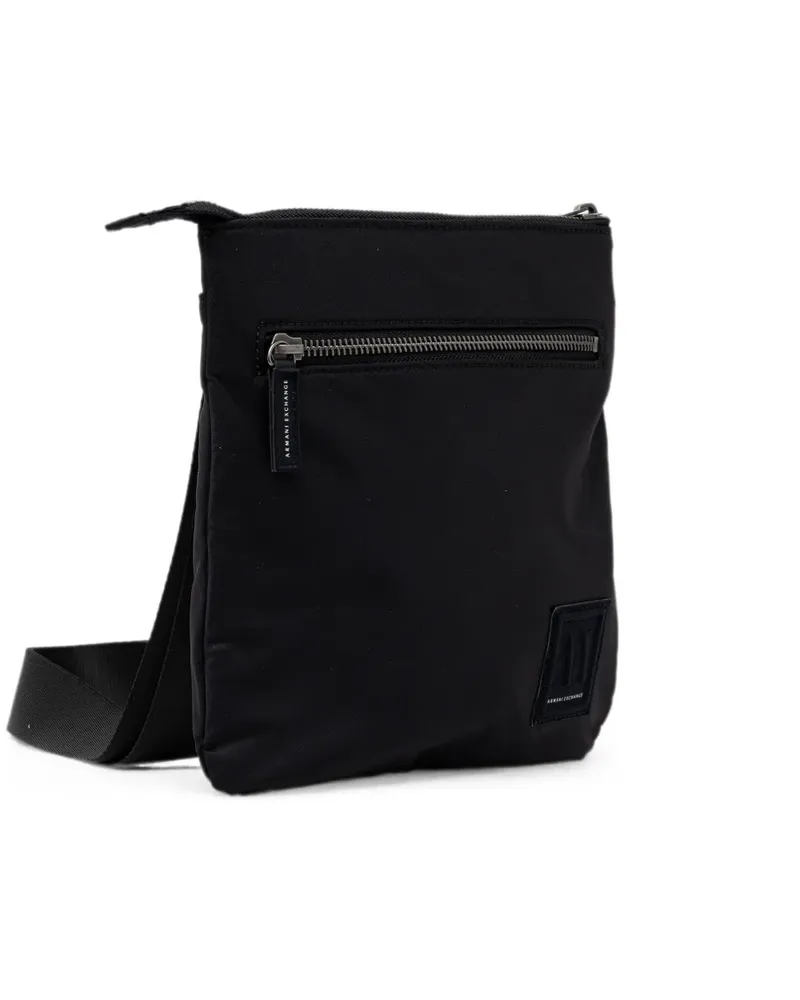 Armani Exchange logo-patch zip-fastening belt bag - Blau Blau