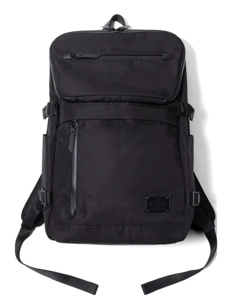 Makavelic Rucksack mit Schnallenriemen - Schwarz Schwarz