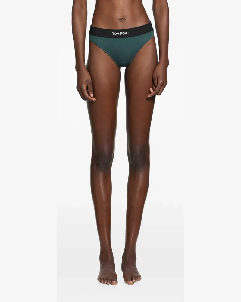 Tom Ford logo-waistband thong - Grün Grün