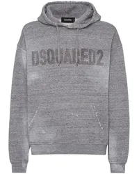 Dsquared2 Hoodie mit Logo-Patch Grau