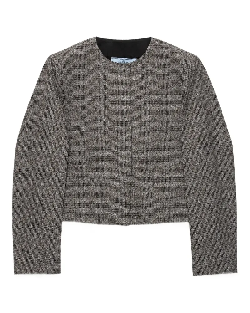 Prada Mouliné-Jacke - Grau Grau