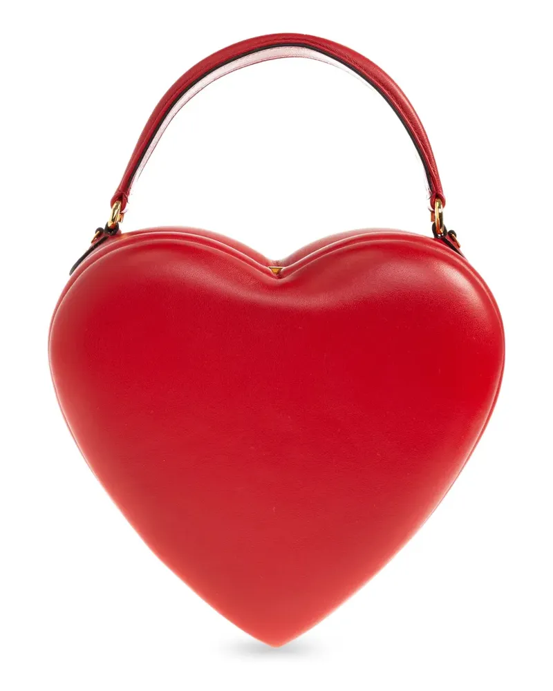 Moschino heart shaped top handle tote bag - Rot Rot