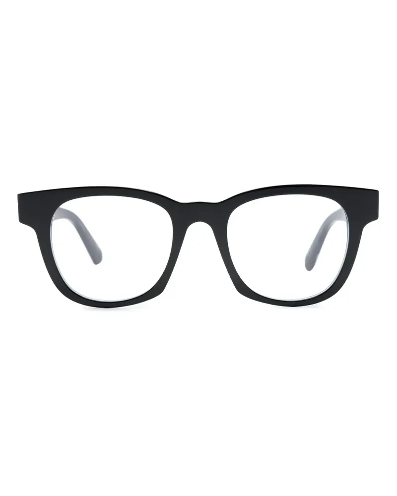 Moncler Brille mit breitem Gestell - Schwarz Schwarz