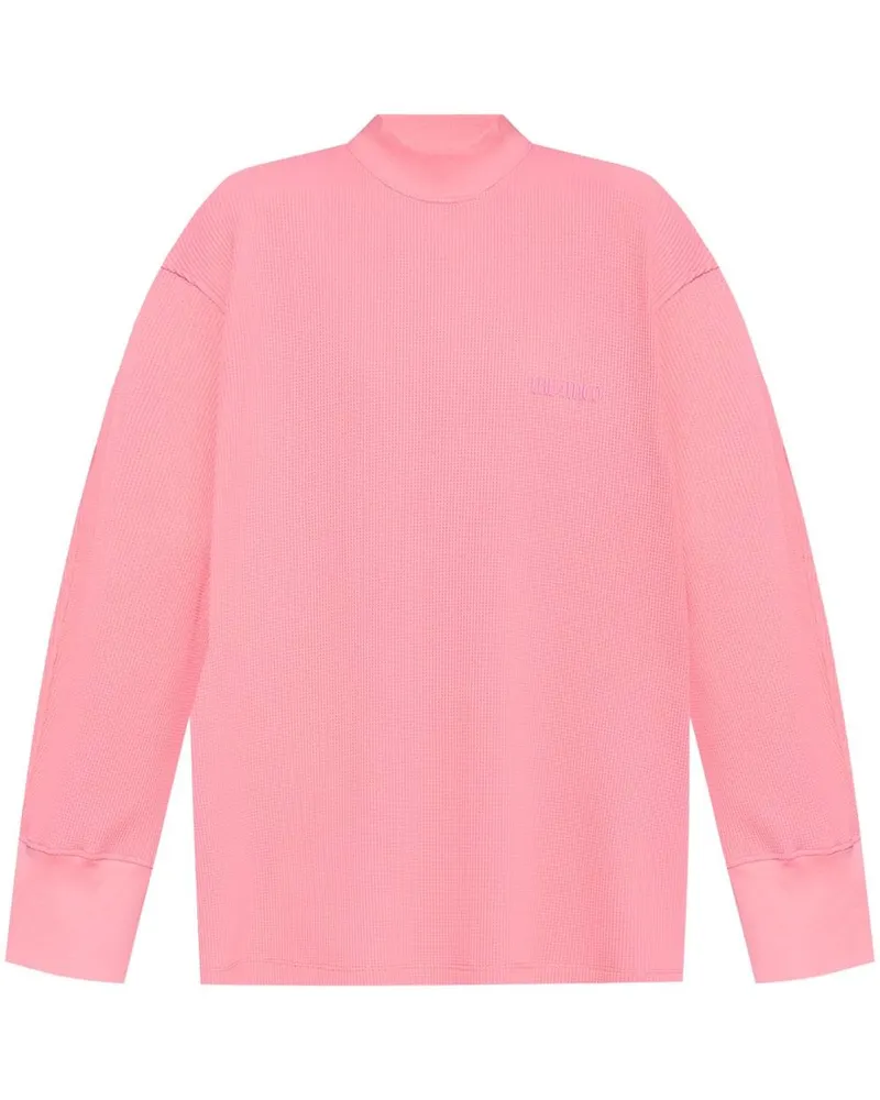 ATTICO Sweatshirt mit Waffeloptik - Rosa Rosa