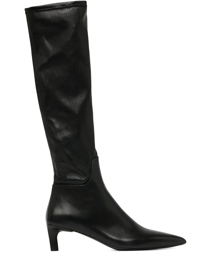 Marsèll Kniehohe Stiefel mit spitzer Kappe - Schwarz Schwarz