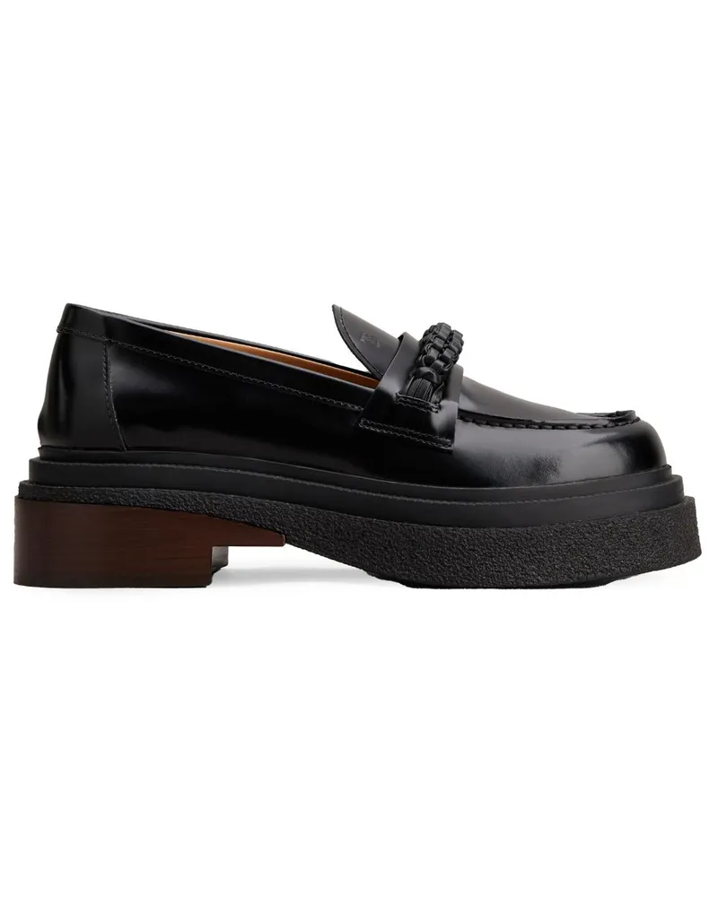 TOD'S Loafer mit mandelförmiger Kappe - Schwarz Schwarz