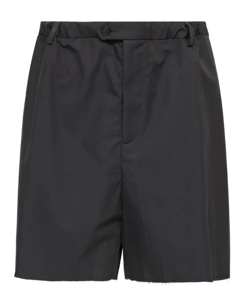 Maison Margiela frayed-detail cotton shorts - Grau Grau