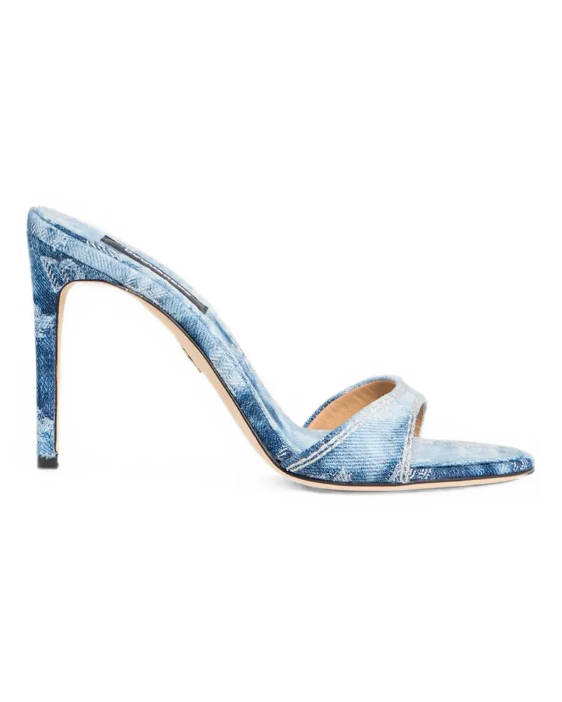 Dsquared2 D2 Monogram heeled mules - Blau Blau