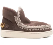 Stiefeletten mit Schafsleder-Futter 35mm - Braun