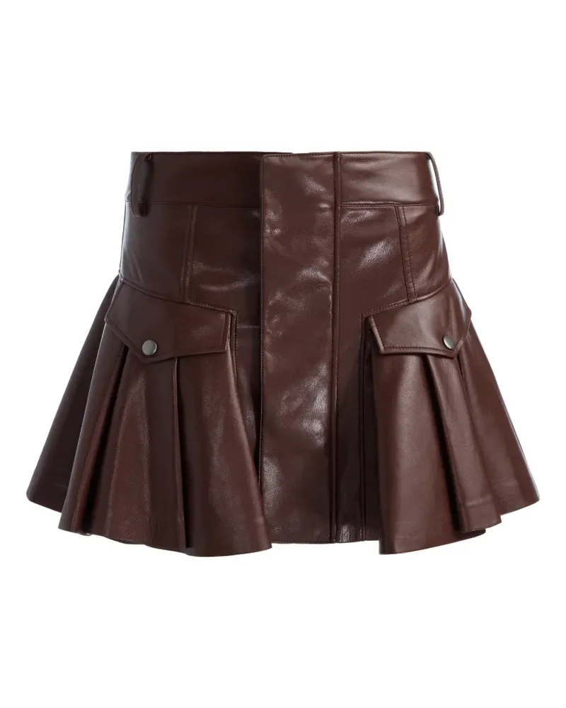 Alice + Olivia Trinity ruffled mini skirt - Braun Braun