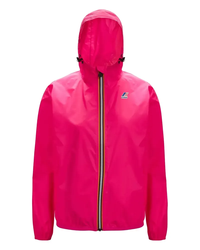 K-Way Le Vrai Kapuzenjacke mit Reißverschluss - Rosa Rosa