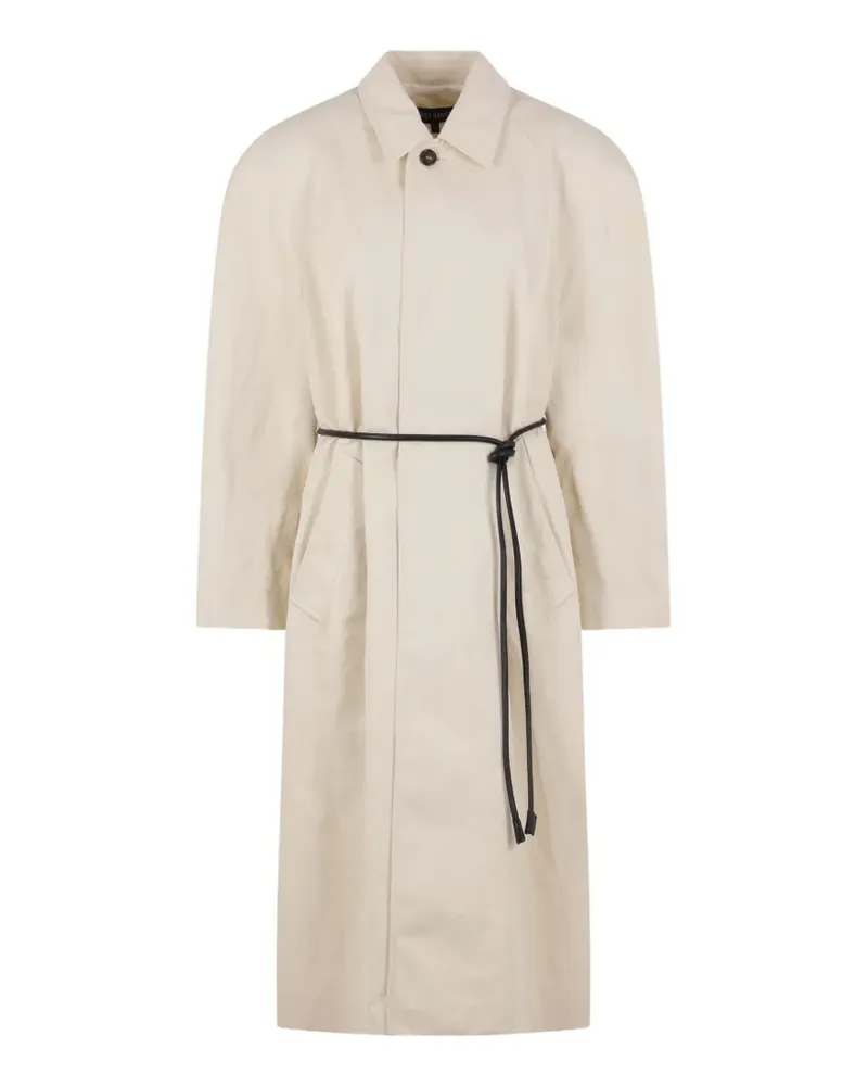 TER ET BANTINE Mantel mit Gürtel - Weiß Weiß