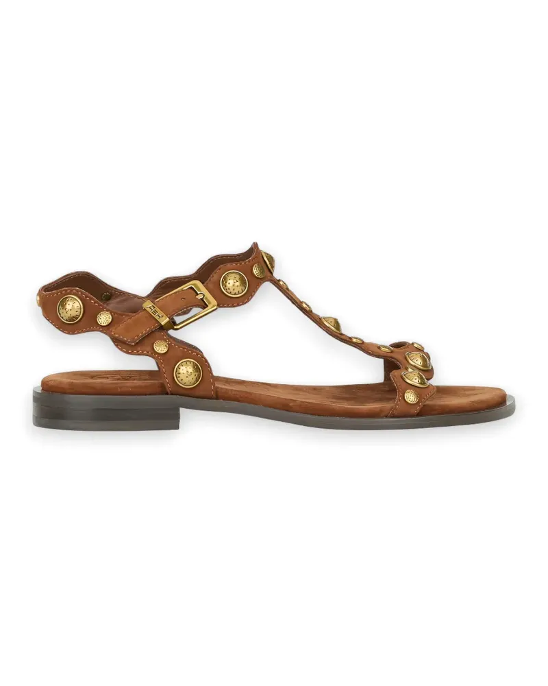 ash stud-embellished T-bar sandals - Braun Braun