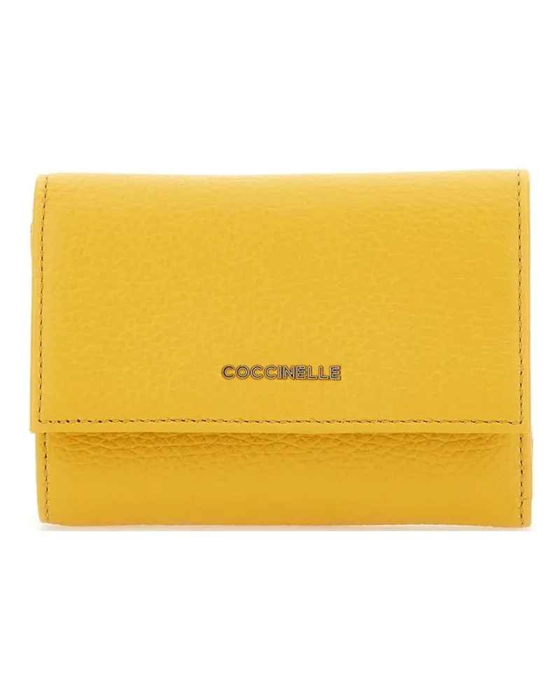 Coccinelle Metallic Soft Portemonnaie - Gelb Gelb