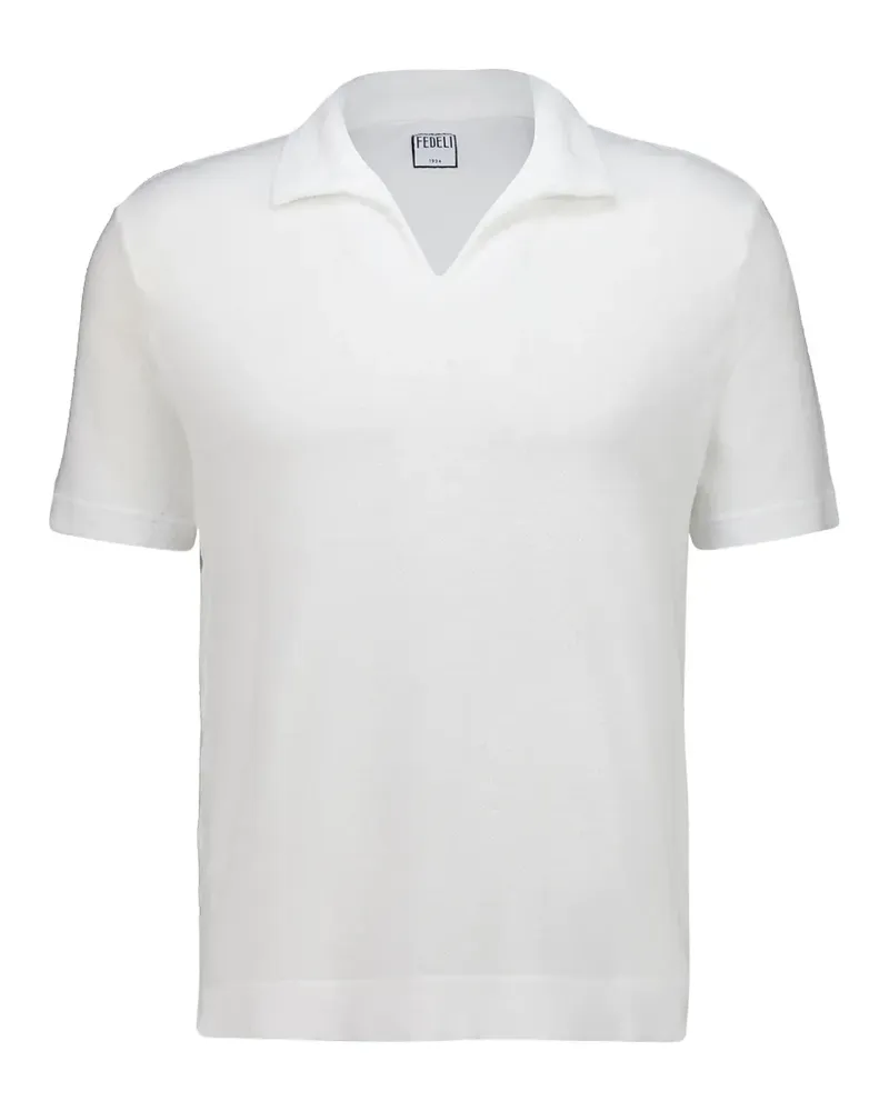 Fedeli Gestricktes T-Shirt - Weiß Weiß