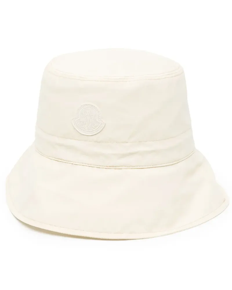 Moncler Fischerhut mit Logo-Patch - Nude Nude